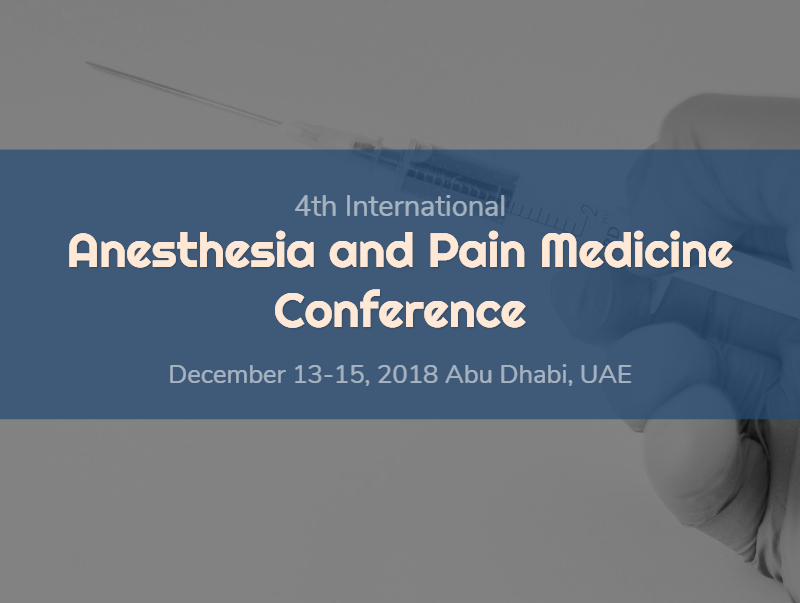 Anesthesia and Pain Medicine Conference